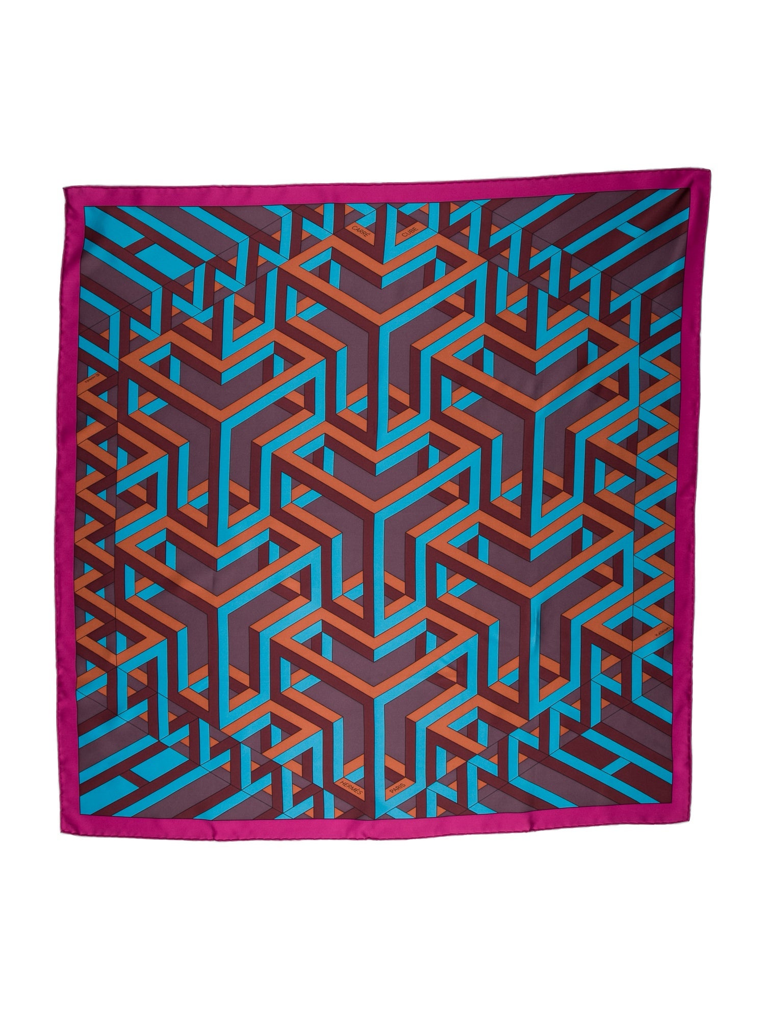 Hermès Carre Cube Silk Scarf